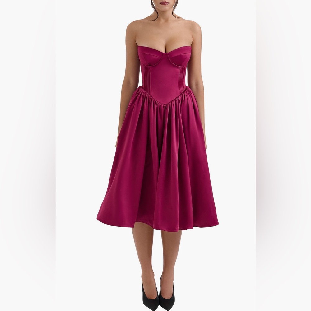 House of CB Coco Strapless Midi Dress - Picture 4 of 6